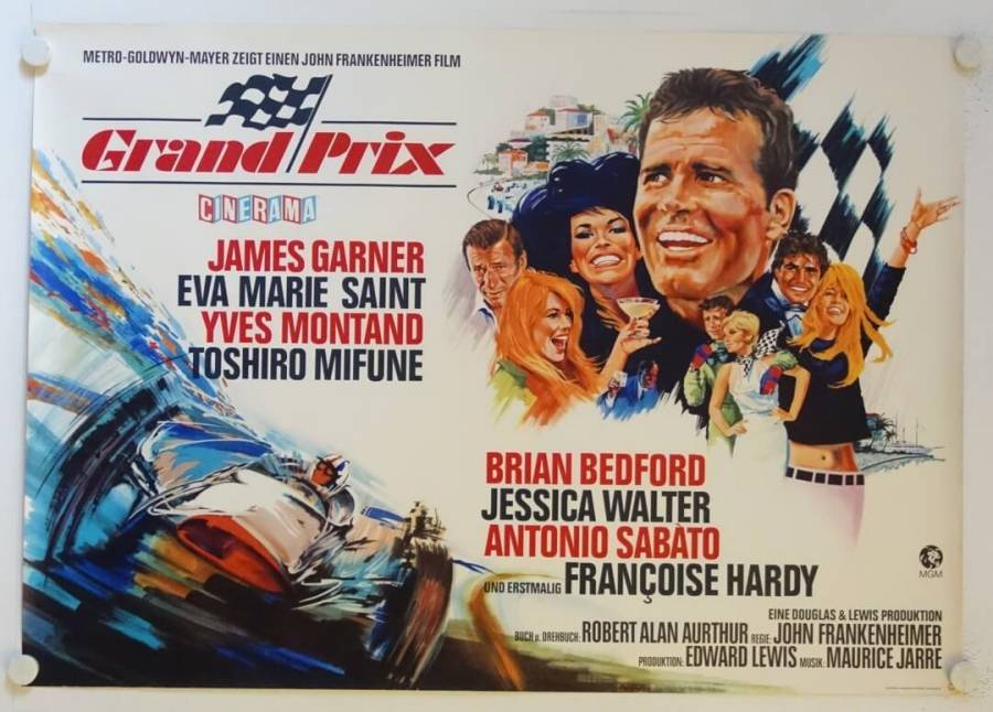 Grand Prix original release german double-panel movie poster